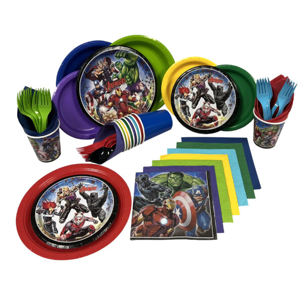 Marvel Avengers 7in Plates - 8 Plates - Image 2