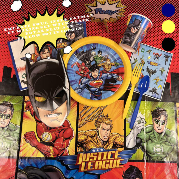 Justice League 7in Plates - 8 Plates or 96 Plates/Case - Image 2