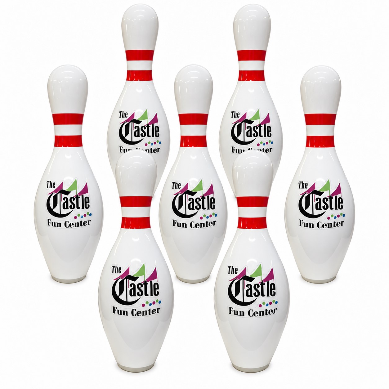 Bowling Pin with Custom Print - 10 Case Minimum - Image 2
