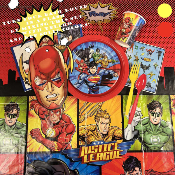 Justice League 7in Plates - 8 Plates or 96 Plates/Case - Image 4