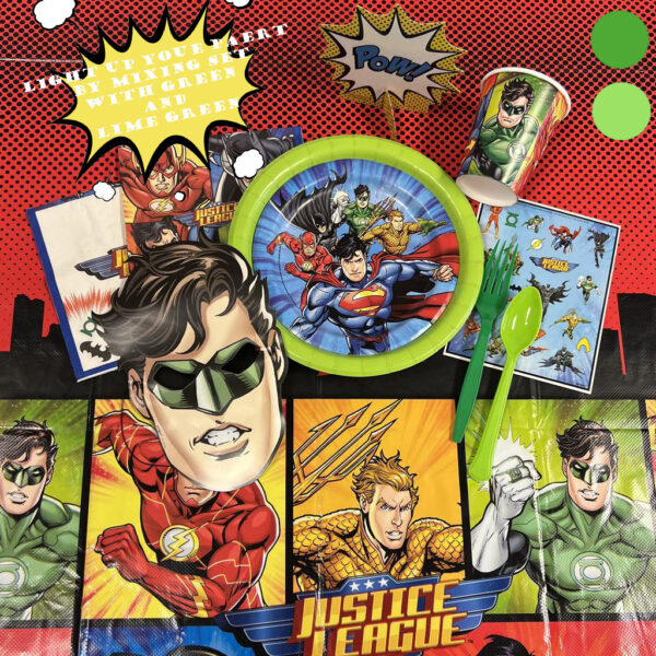 Justice League 7in Plates - 8 Plates or 96 Plates/Case - Image 5