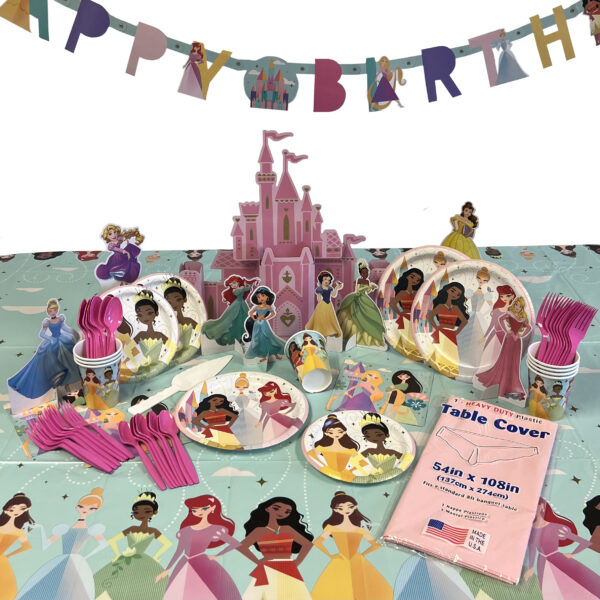 Disney Princess Plastic Table Cover - 1 Each - Image 3