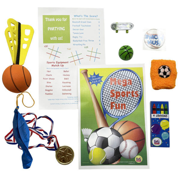 Sports Party Mega Fun Favor Bag - 1 Each