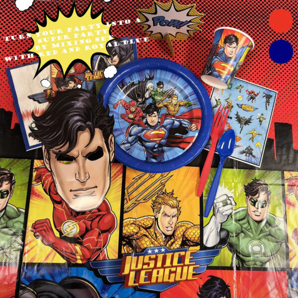 Justice League 7in Plates - 8 Plates or 96 Plates/Case - Image 3