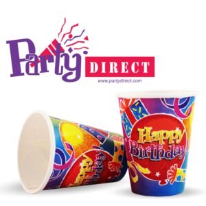 Birthday Fun 9oz Cups - 50 Cups/Pack or 500 Cups/Case