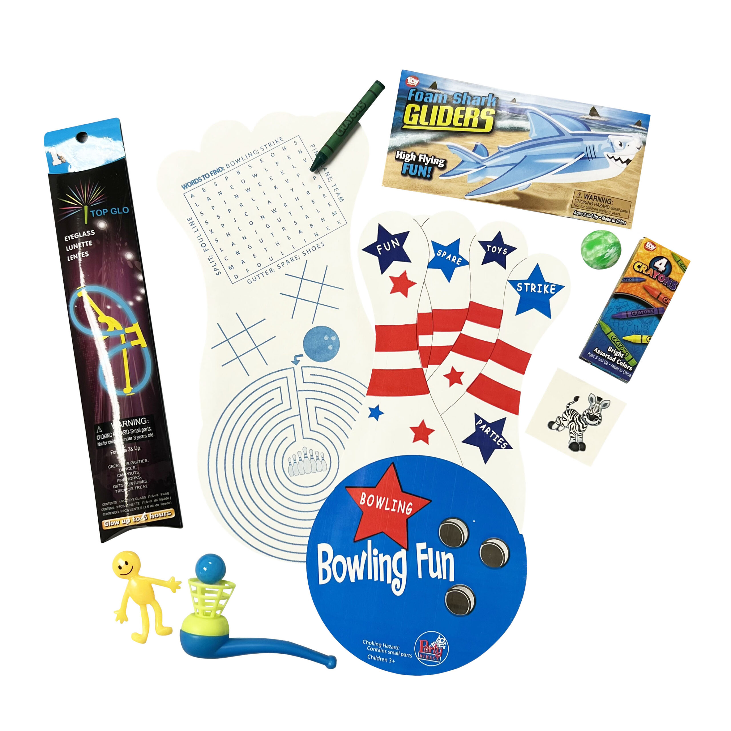 Bowling Mega Fun Favor Bag - 50 Bags/Case