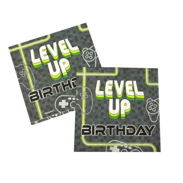 Level Up Luncheon Napkins - 16 Napkins or 192 Napkins/Case