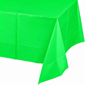 Jumbo Plastic Table Rolls - 1 Roll or 4 Rolls/Case - Neon Green