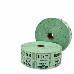 Jumbo Plastic Table Rolls - 1 Roll or 4 Rolls/Case - Green
