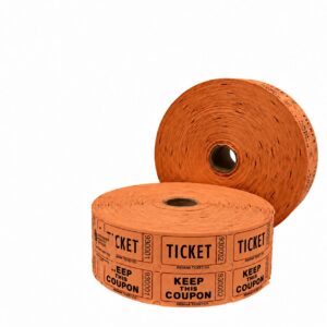 Jumbo Plastic Table Rolls - 1 Roll or 4 Rolls/Case - Orange