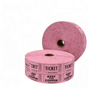 Jumbo Plastic Table Rolls - 1 Roll or 4 Rolls/Case - Pink