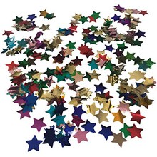 Assorted Metallic Confetti Stars - 12 Bags/Pack
