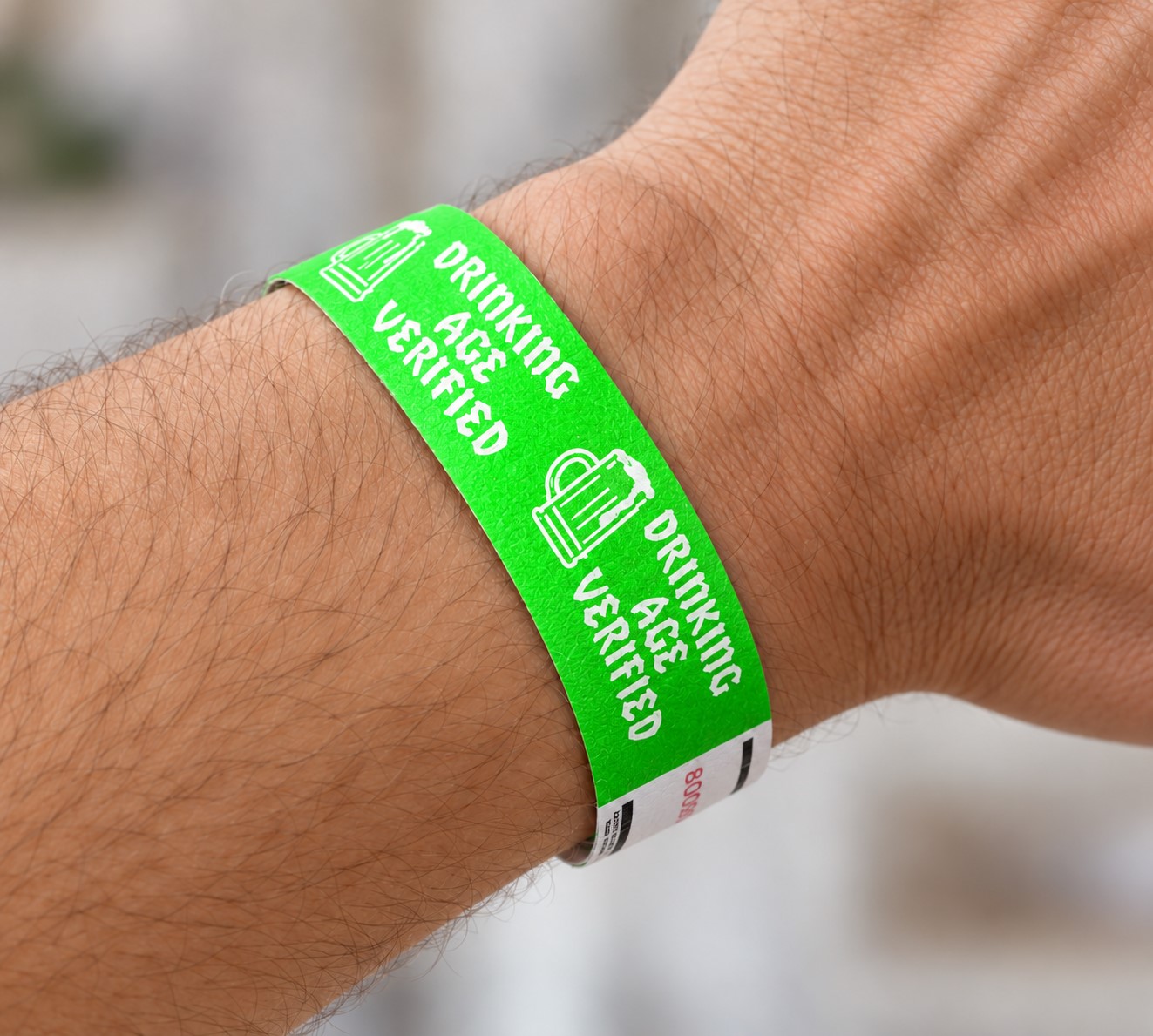 Drinking Age Verified Wristbands - 500/Box or 1000/Box - Image 3