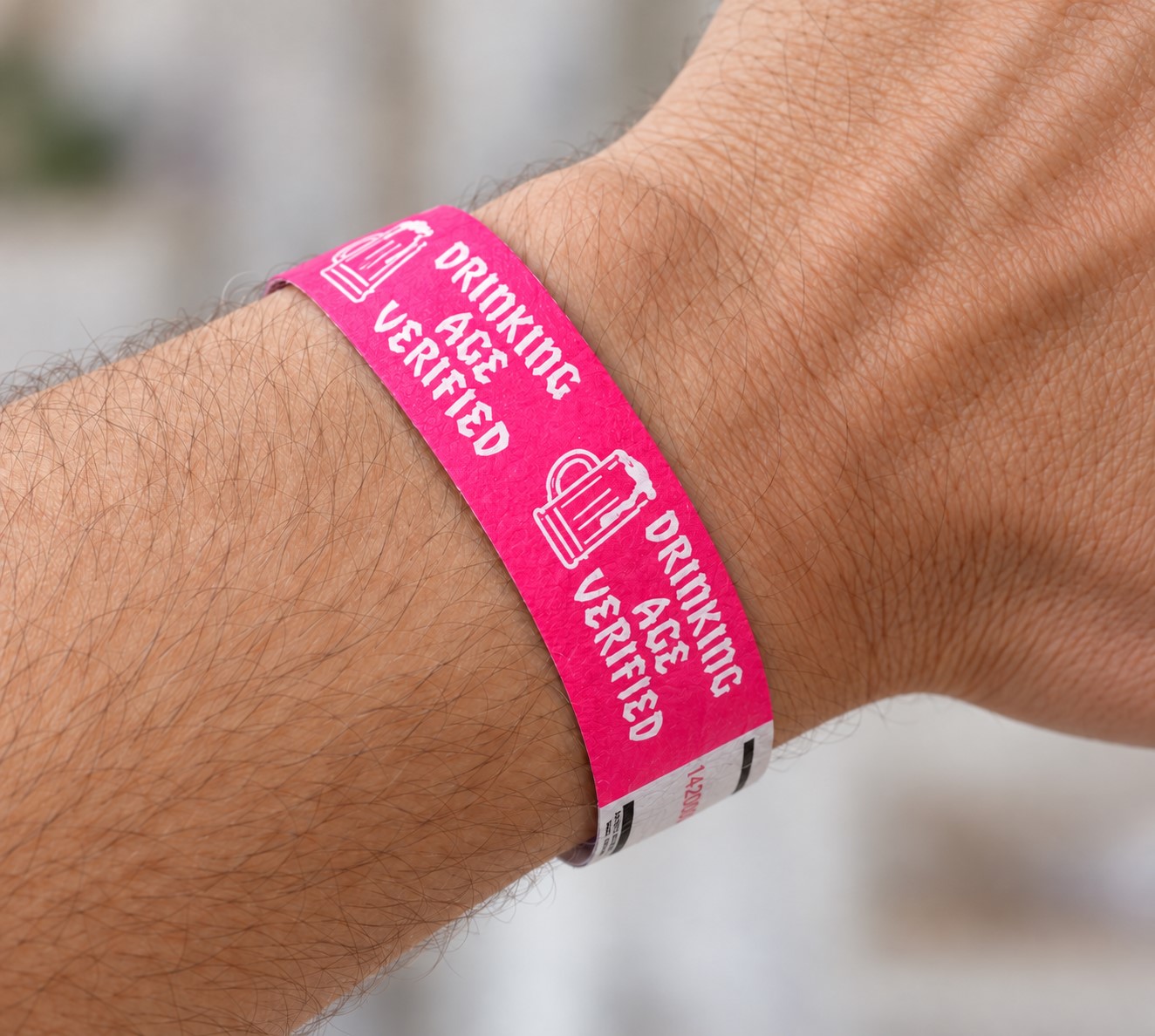 Drinking Age Verified Wristbands - 500/Box or 1000/Box - Image 5