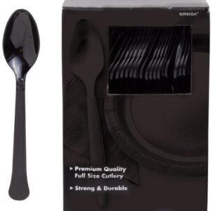 Jumbo Plastic Table Rolls - 1 Roll or 4 Rolls/Case - Black