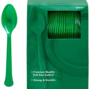 Jumbo Plastic Table Rolls - 1 Roll or 4 Rolls/Case - Green