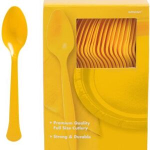 Jumbo Plastic Table Rolls - 1 Roll or 4 Rolls/Case - Yellow