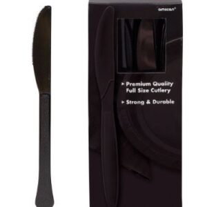 Jumbo Plastic Table Rolls - 1 Roll or 4 Rolls/Case - Black