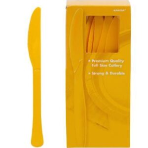 Jumbo Plastic Table Rolls - 1 Roll or 4 Rolls/Case - Yellow