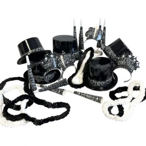 Black & White Party Kits for 50