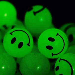 Glow In Dark 1" Bouncing Smiley Face Balls - 144 / Bag