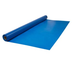 Jumbo Plastic Table Rolls - 1 Roll or 4 Rolls/Case - Blue