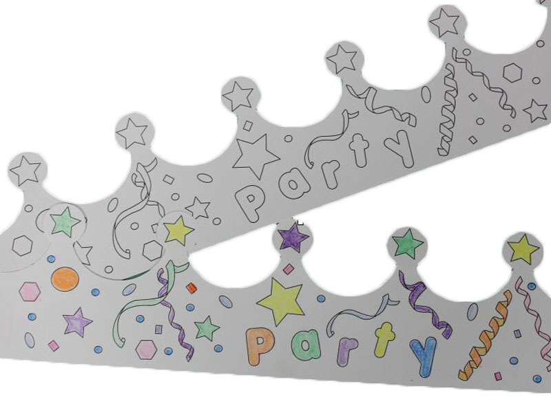 Color Me Crown, Party Guests - 250/Pack - Image 2