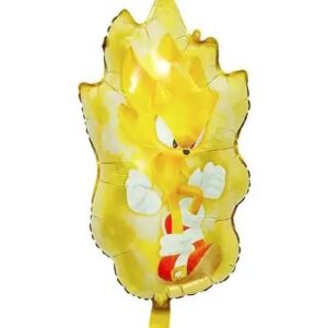 Sonic Character, Character-Shaped Foil Mylar Balloon - 1 Balloon