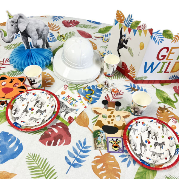 Party Animals Table Cover - 1 Table Cover - Image 2