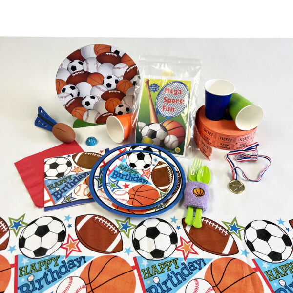 Sports Birthday Table Cover - 1 Table Cover or 18 Table Covers/Unit - Image 2