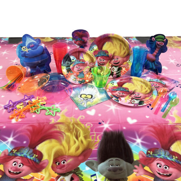 Trolls Plastic Table Cover - 1 Table Cover - Image 2