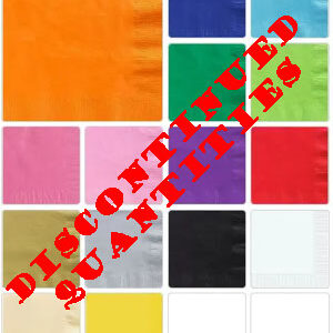Solid Color Luncheon Napkins, 6" x 6" DISCONTINUED - 100 Napkins/Pack
