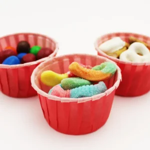 Jumbo Plastic Table Rolls - 1 Roll or 4 Rolls/Case - Red