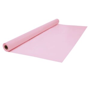 Jumbo Plastic Table Rolls - 1 Roll or 4 Rolls/Case - Light Pink