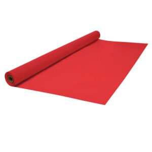 Jumbo Plastic Table Rolls - 1 Roll or 4 Rolls/Case - Red