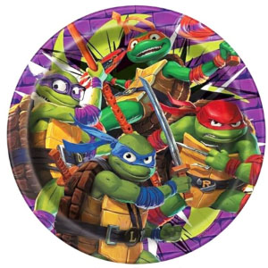 Teenage Mutant Ninja Turtles-Mutant Mayhem 7" Plates - 8 Plates