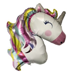 Unicorn Shaped 42" Foil Mylar Balloon - 1 Balloon or 5 Balloons