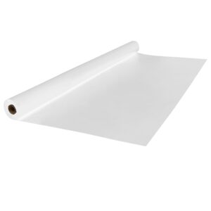 Jumbo Plastic Table Rolls - 1 Roll or 4 Rolls/Case - White