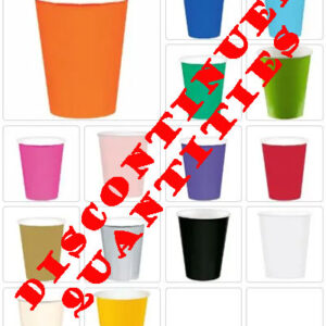 Solid Color Cups, 9oz, Paper - 20/Pack or 120/Case - DISCONTINUED