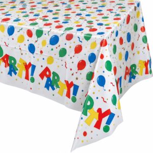 Party Balloon Pre-Cut Table Cover - 1 Table Cover or 25 Table Covers/Case