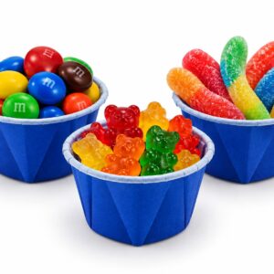 Jumbo Plastic Table Rolls - 1 Roll or 4 Rolls/Case - Blue