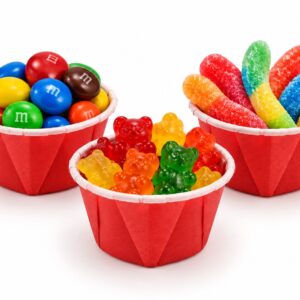 Jumbo Plastic Table Rolls - 1 Roll or 4 Rolls/Case - Red
