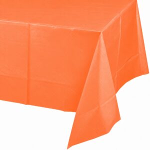 Jumbo Plastic Table Rolls - 1 Roll or 4 Rolls/Case - Neon Orange
