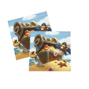 Pirate Treasure Luncheon Napkins - 16 Napkins