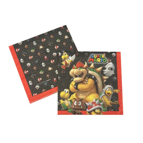 Super Mario Brothers Luncheon Napkins - 16 Napkins