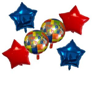 Building Blocks 6-Piece Balloon Kit