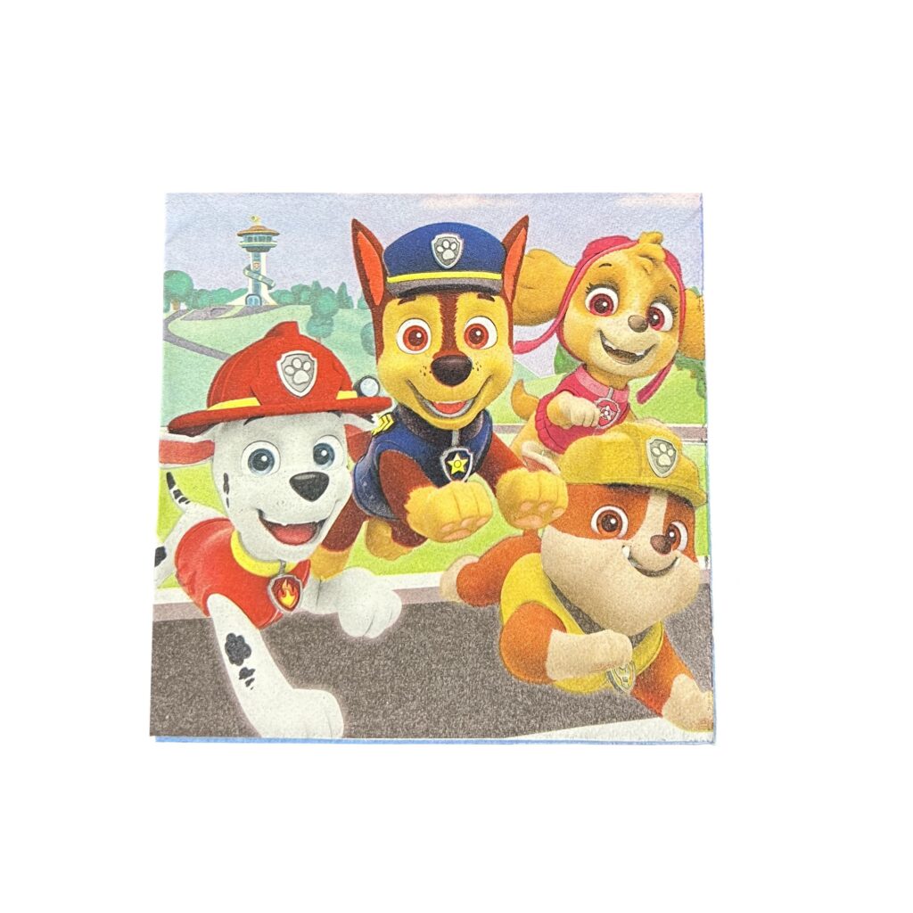 Paw Patrol Luncheon Napkin – 16 Napkins – Party Direct