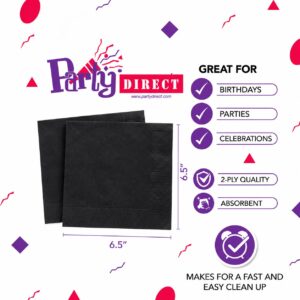 Jumbo Plastic Table Rolls - 1 Roll or 4 Rolls/Case - Black