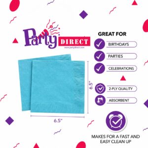 Jumbo Plastic Table Rolls - 1 Roll or 4 Rolls/Case - Caribbean Blue
