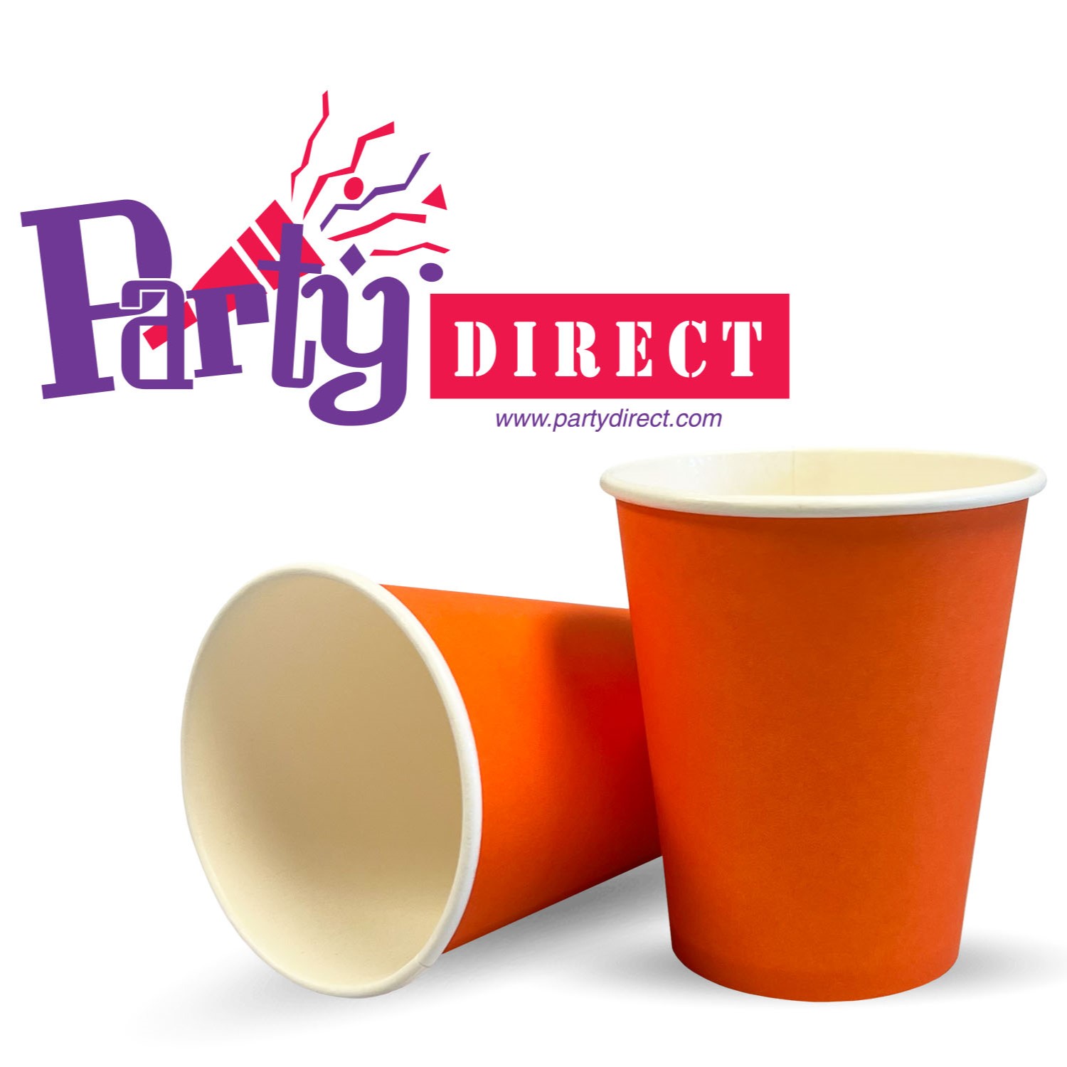 Solid Color Paper Cups, 9oz - 50 Cups/Pack or 500 Cups/Case - Image 8